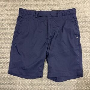 Ralph Lauren RLX Matte Stretch Nylon Shorts Men Size 32 Golf Performance Blue
